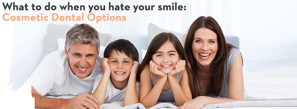 family of 4 needing cosmetic dental options