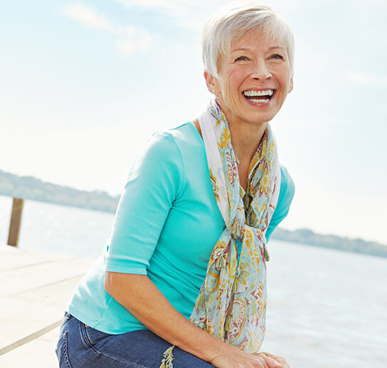 smiling senior woman
