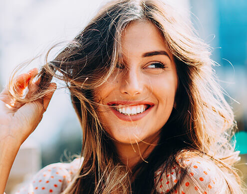 smiling woman